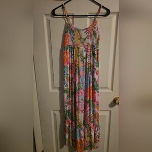 Lilly Pulitzer Colorful Floral Maxi Dress